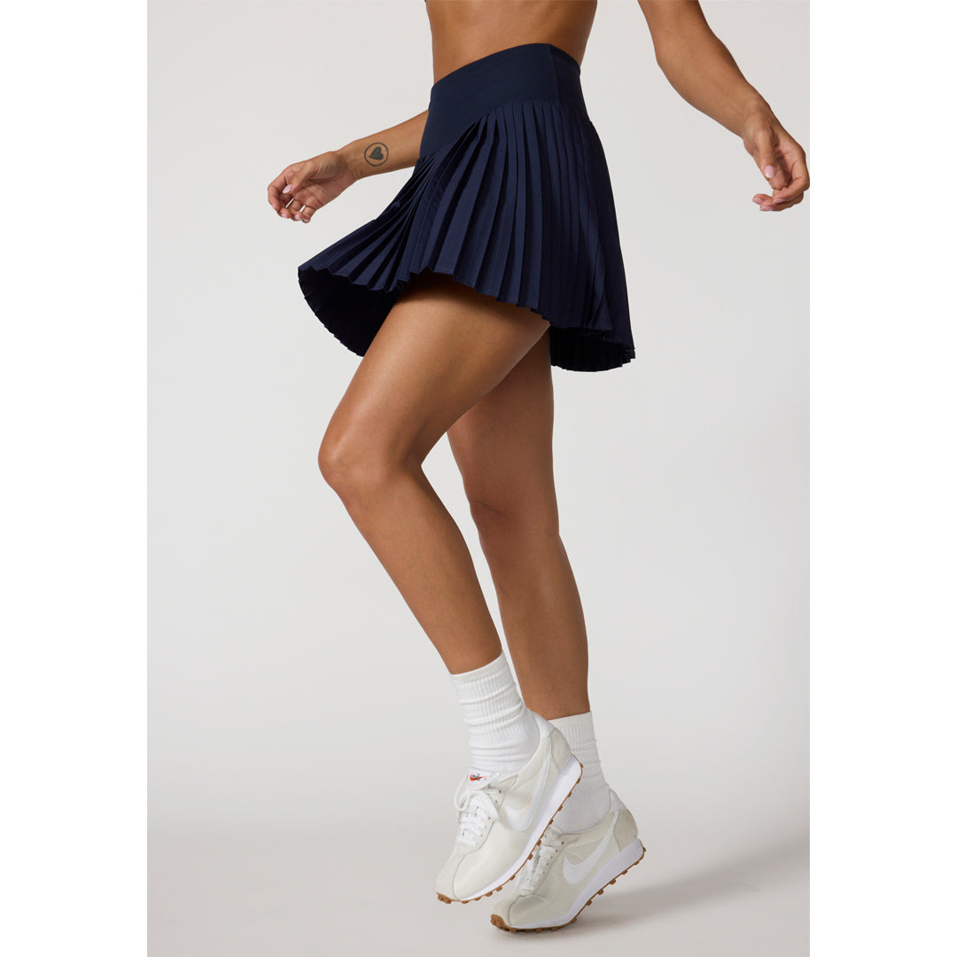 MPG Women's Club Micro Pleated Skort - Navy Blazer