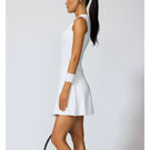 MPG Women's Vital Sleeveless Polo Dress - White