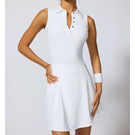 MPG Women's Vital Sleeveless Polo Dress - White