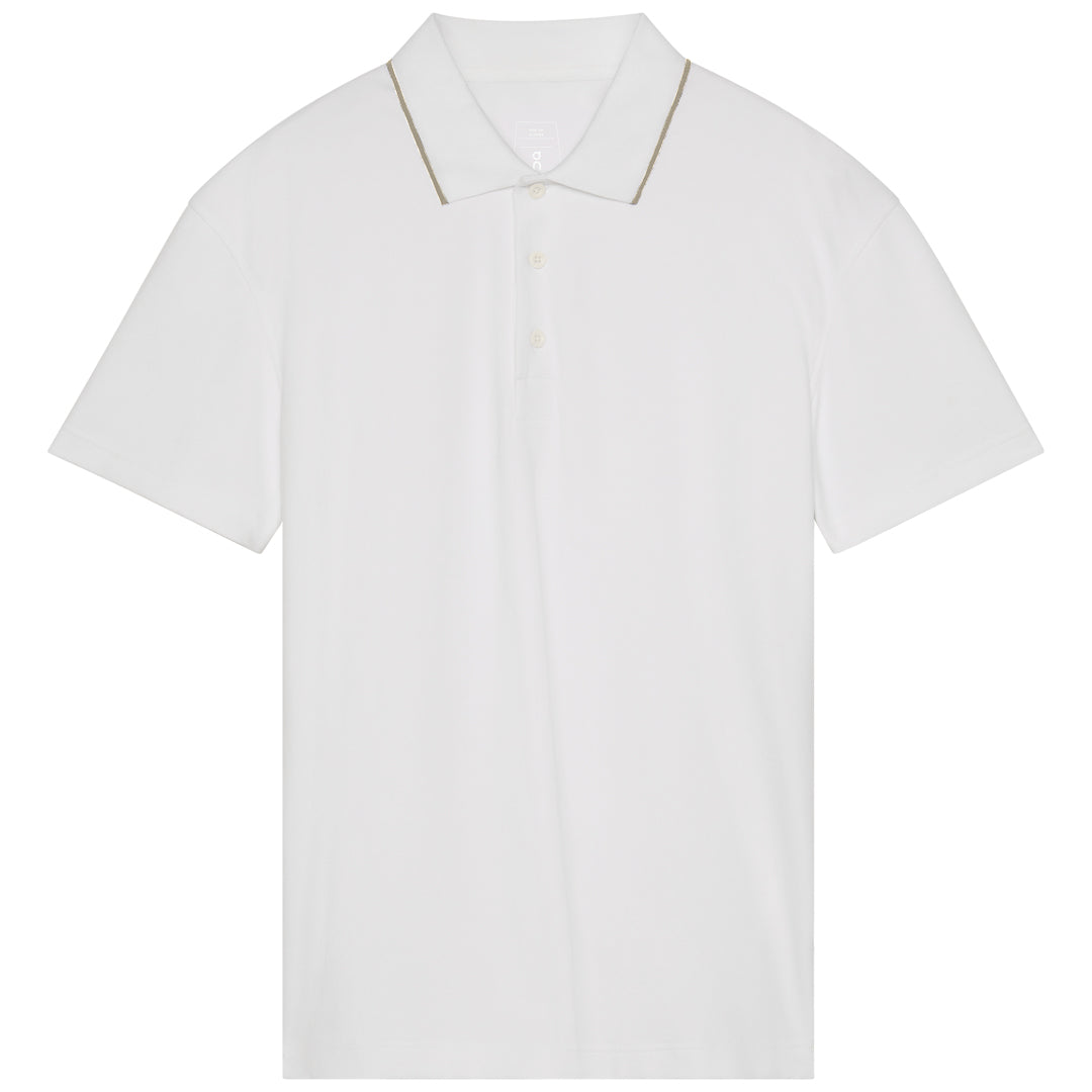 On Men's Courtside Polo - White/Sand