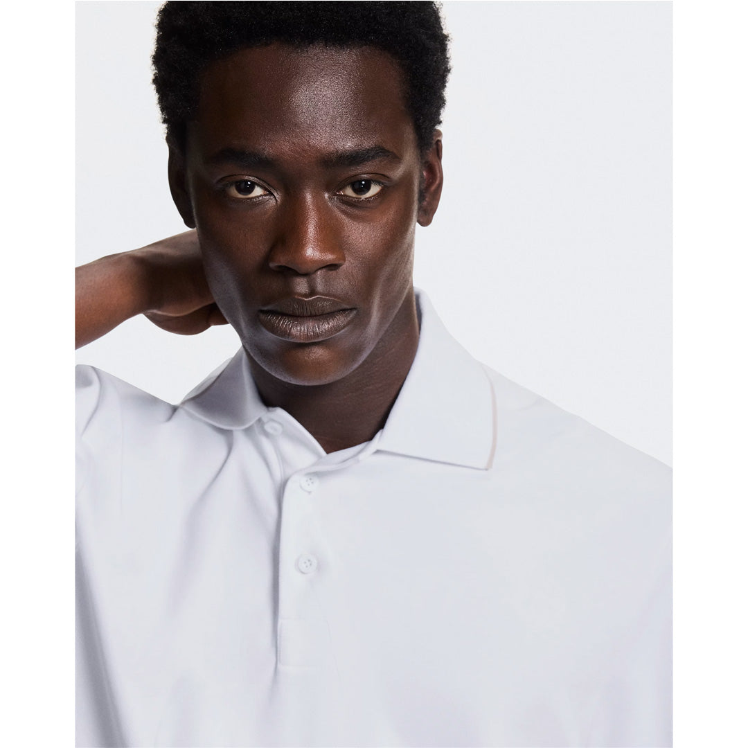On Men's Courtside Polo - White/Sand