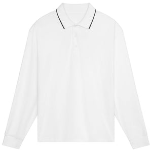 On Men's Courtside Longsleeve Polo - White