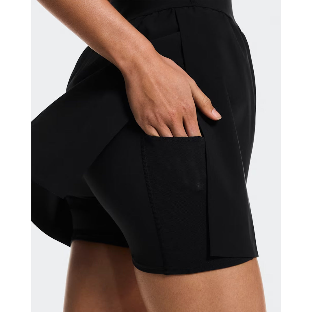On Women's Court Split Dress - Black