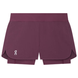 On Women's Court 2 In 1 Short - Cassis