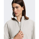On Women's Courtside Eaze 1/2 Zip Jacket - Beige