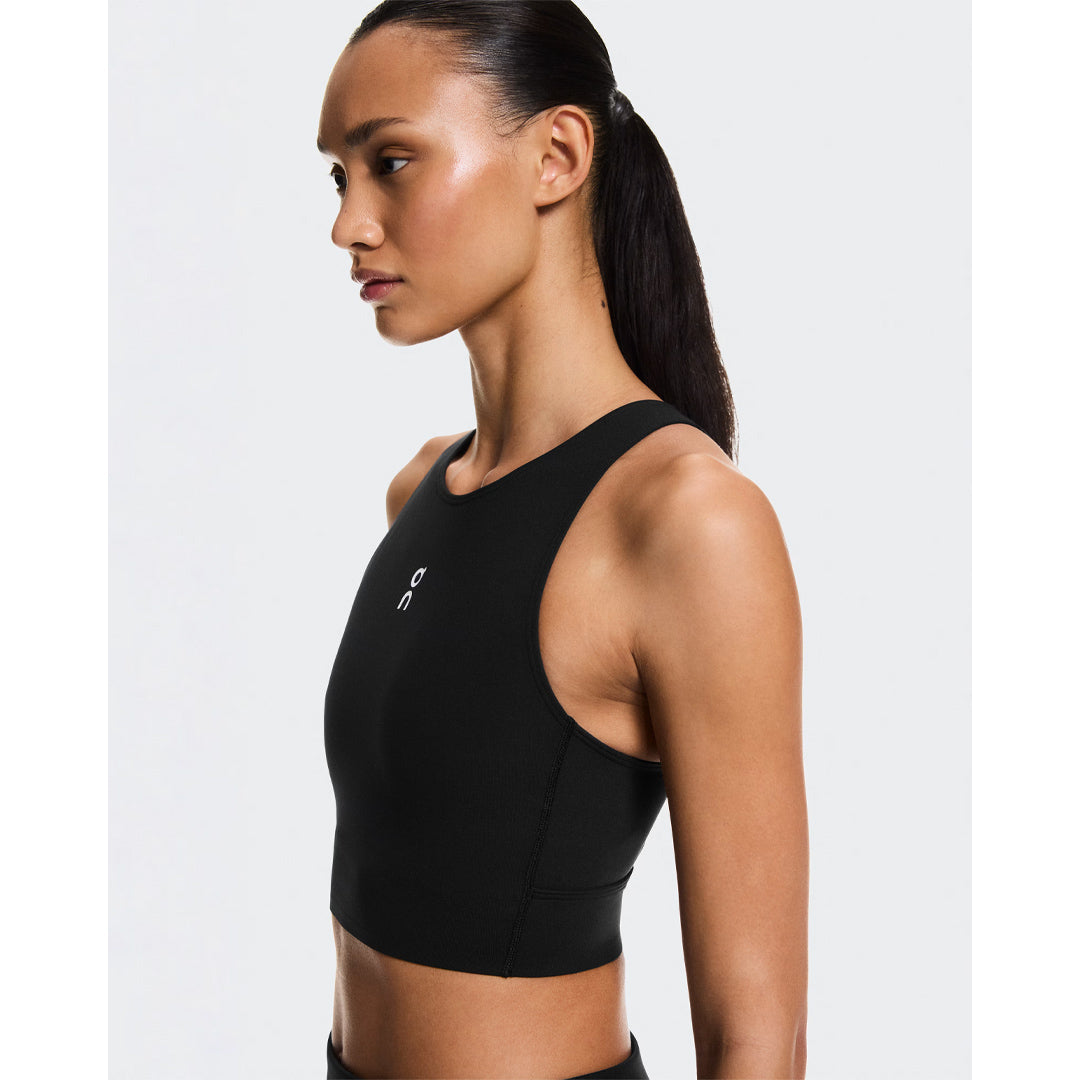 On Women's Court Crop Top - Black