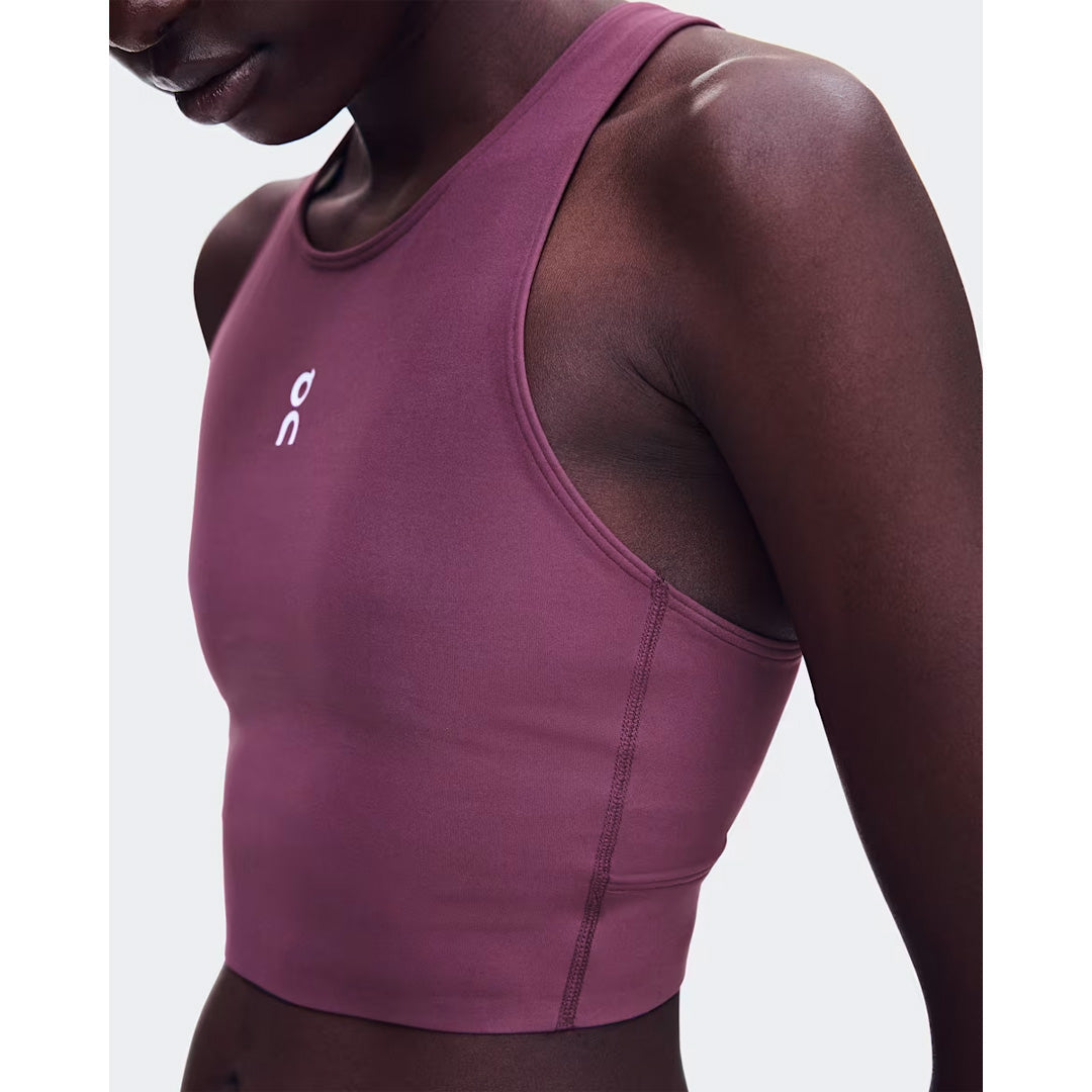 On Women's Court Crop Top - Cassis