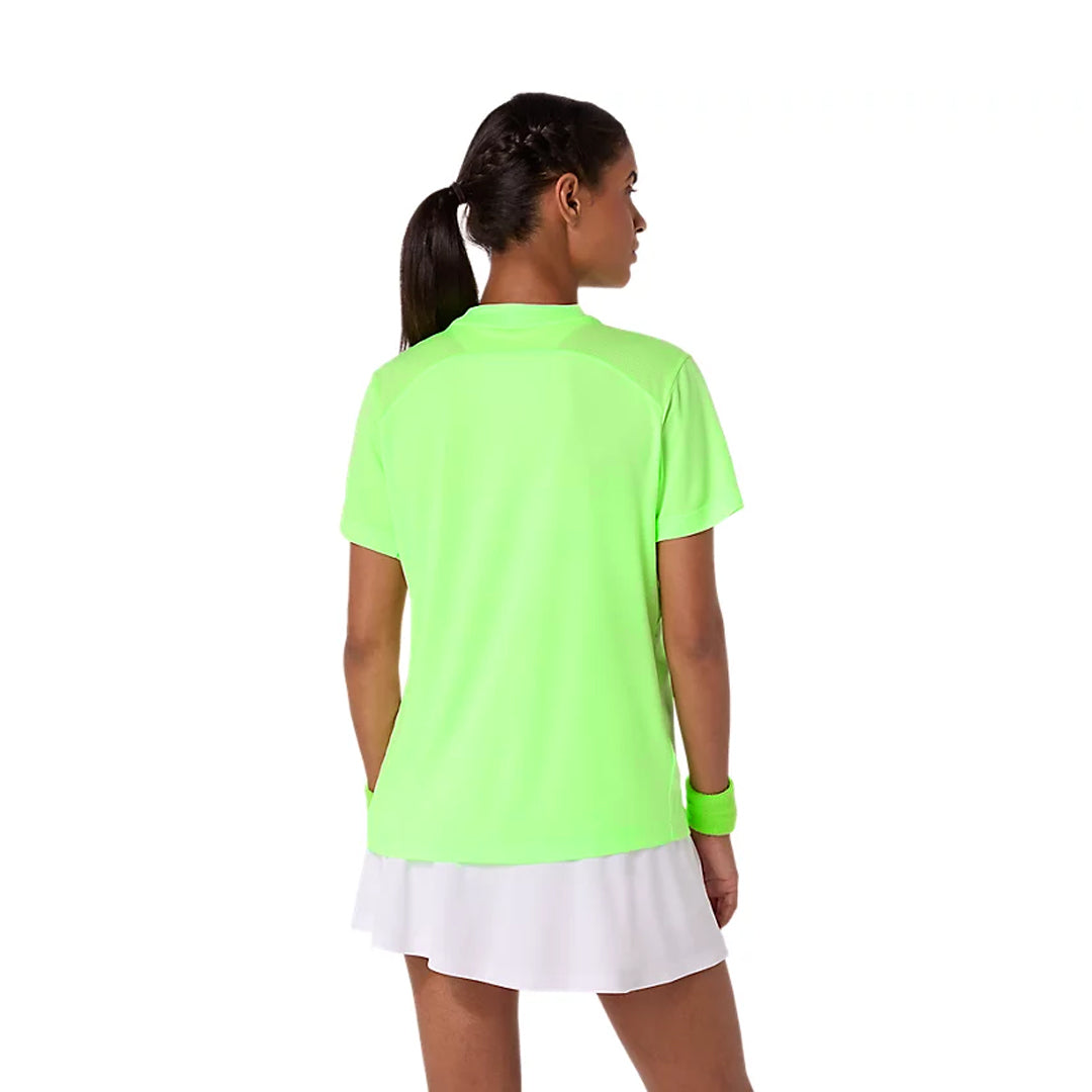 Asics Women's Court Short Sleeve Tee - Illuminate Green
