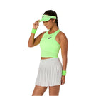 Asics Women's Match Jacquard Crop Top - Illuminate Green