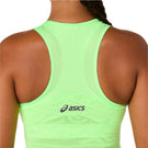 Asics Women's Match Jacquard Crop Top - Illuminate Green