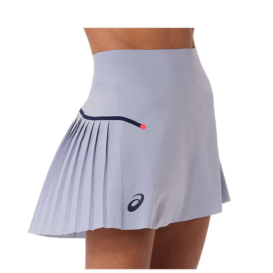 Asics Women's Match Pleated Skort - Grey Blue