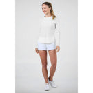 Sofibella Women's UV Colors Staples Mesh Long Sleeve - White