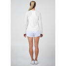 Sofibella Women's UV Colors Staples Mesh Long Sleeve - White