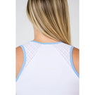 Sofibella Women's Spring Tide 25" Tank - White/Periwinkle