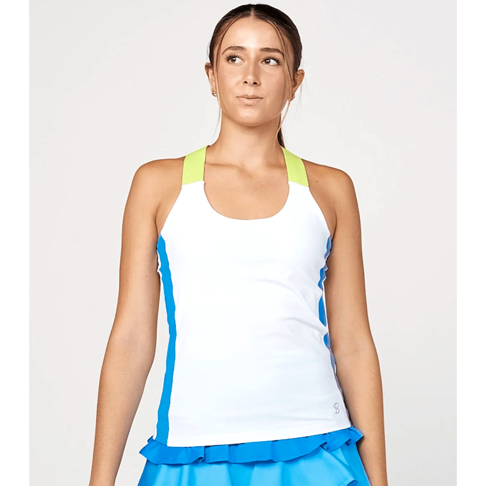 Sofibella Women's New Wave Racerback Tank - New Wave