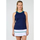 Sofibella Women's Green Spirit Baseline Tank - Navy