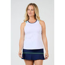 Sofibella Women's Green Spirit Tank - White