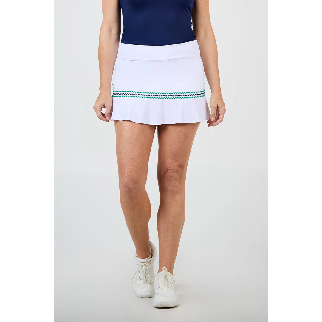 Sofibella Women's Green Spirit 14" Skort - White