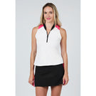 Sofibella Women's Amore Mio Zip Tank - White