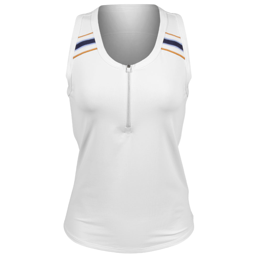 Sofibella Women's Classic Currents Racerback Tank - White