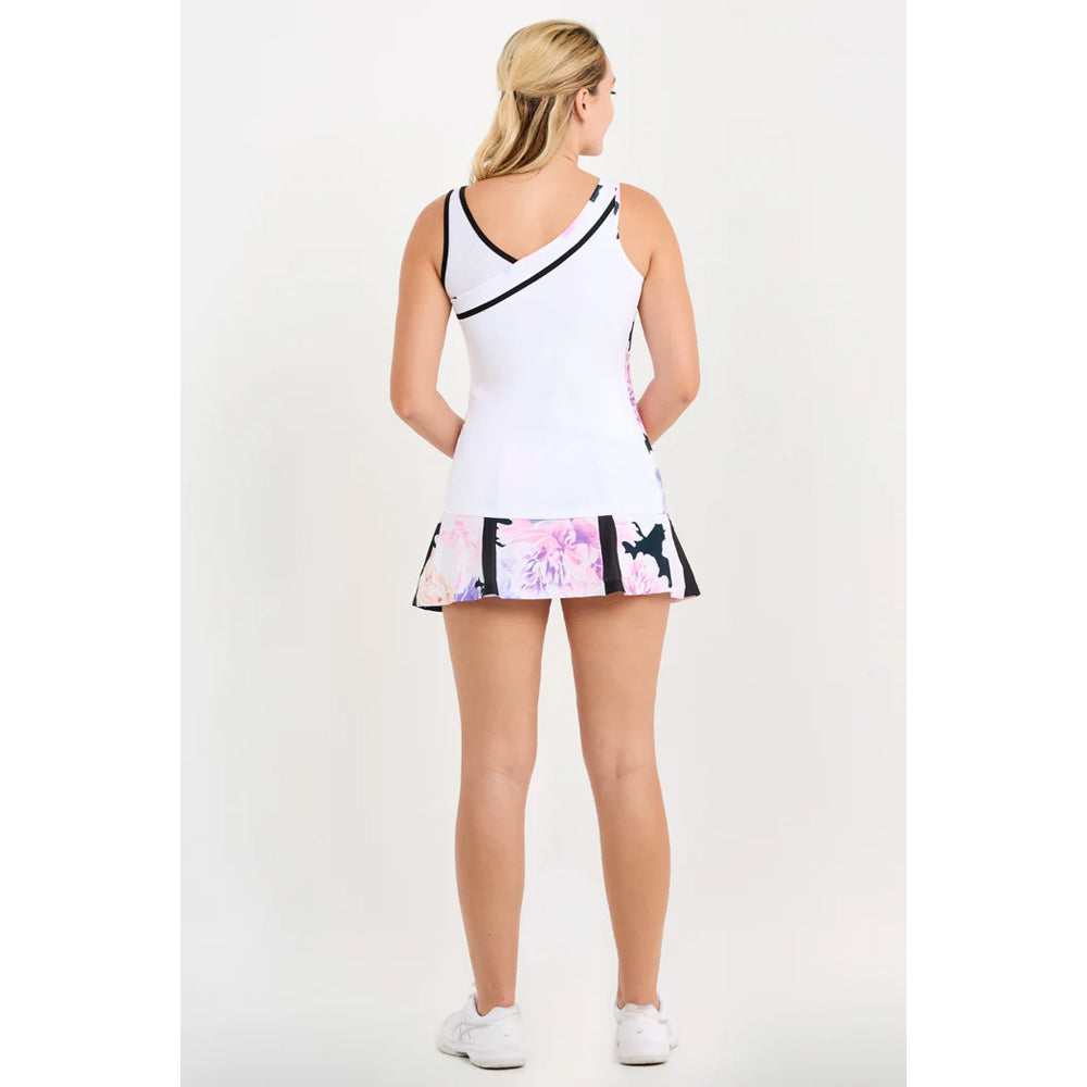 Sofibella Women's Flora Lux 25" Tank - White/Peonies