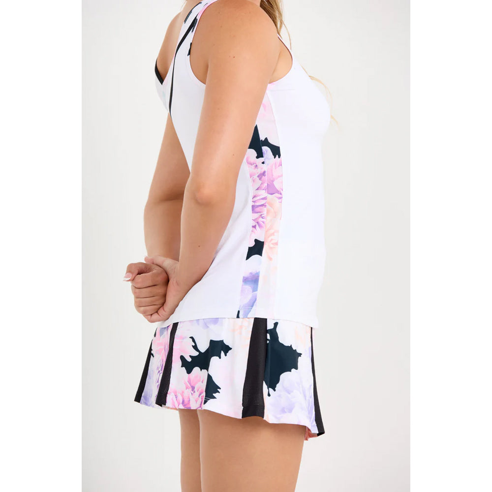 Sofibella Women's Flora Lux 25" Tank - White/Peonies