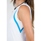 Sofibella Women's Style Icons Tank - White/Electric Blue