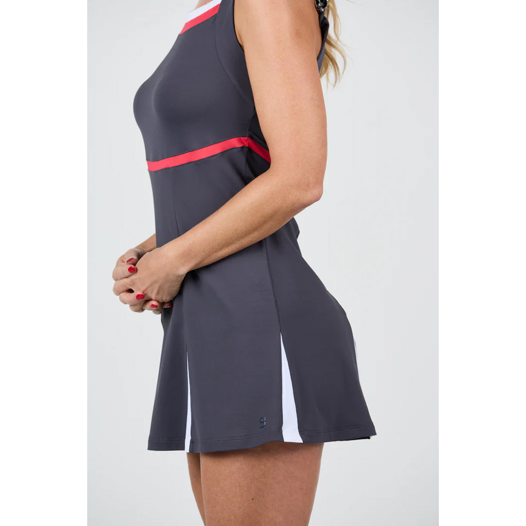 Sofibella Women's Berry Fusion Tennis Dress - Dark Grey