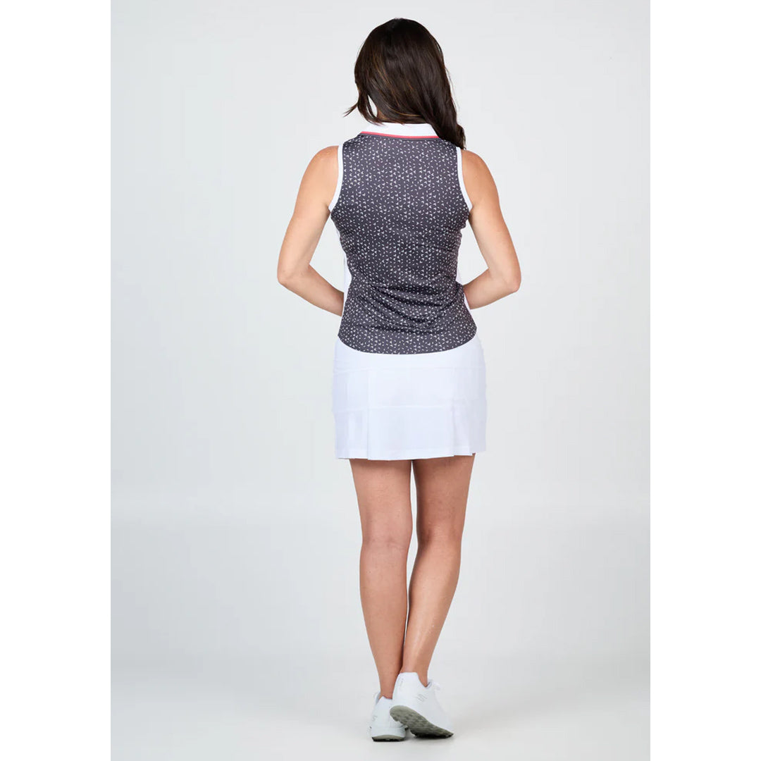 Sofibella Women's Berry Fusion Sleeveless Polo - Jetset