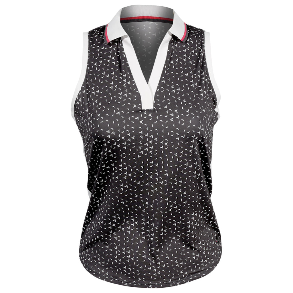 Sofibella Women's Berry Fusion Sleeveless Polo - Jetset