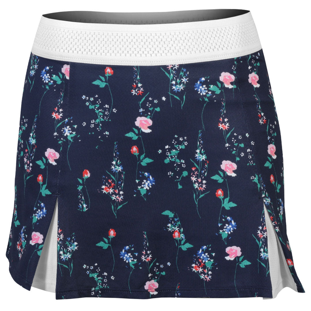 Sofibella Women's UV Colors Floral 13" Skort - Floral Bliss