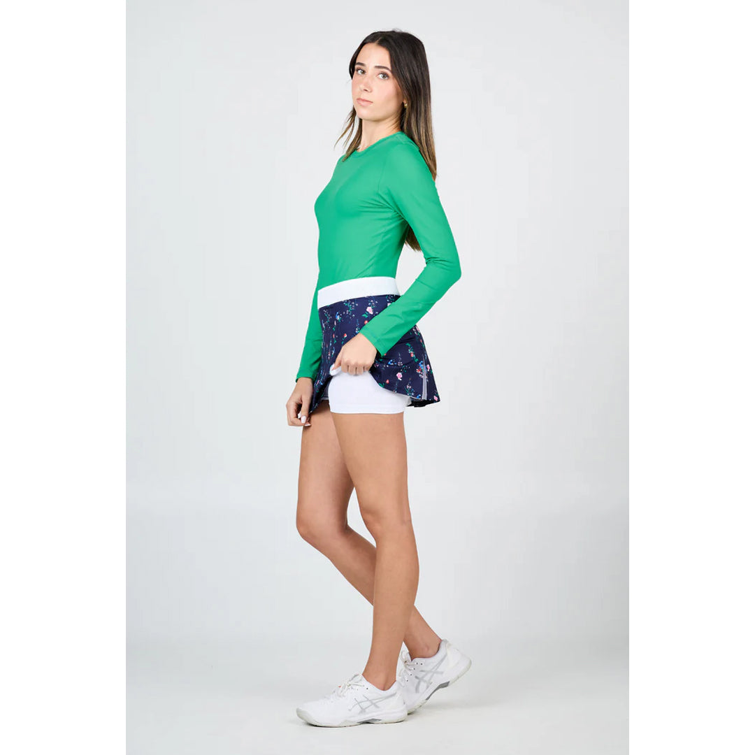 Sofibella Women's UV Colors Floral 13" Skort - Floral Bliss