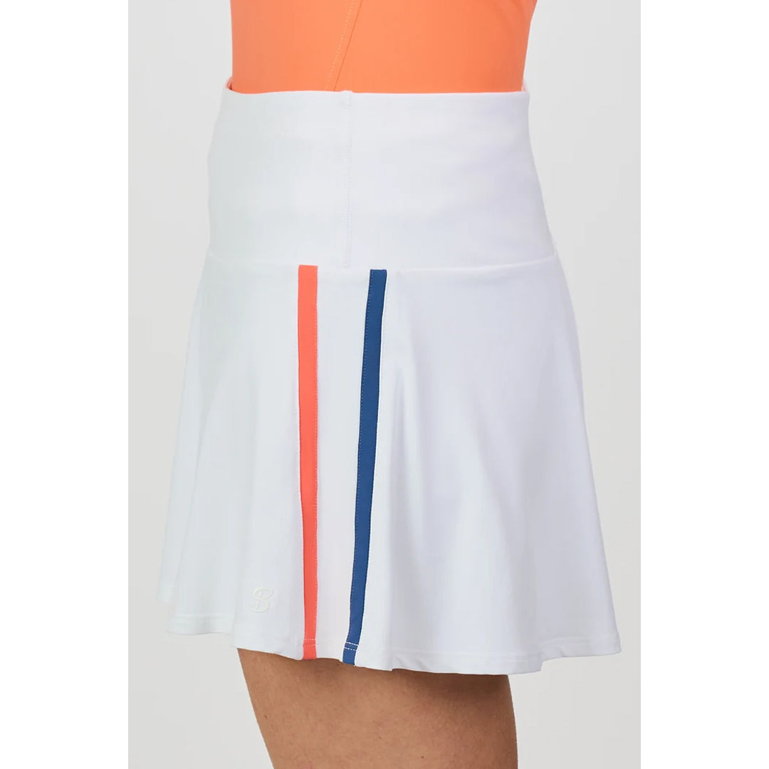 Sofibella Women's Style Icons 14" Skort - White/Coral