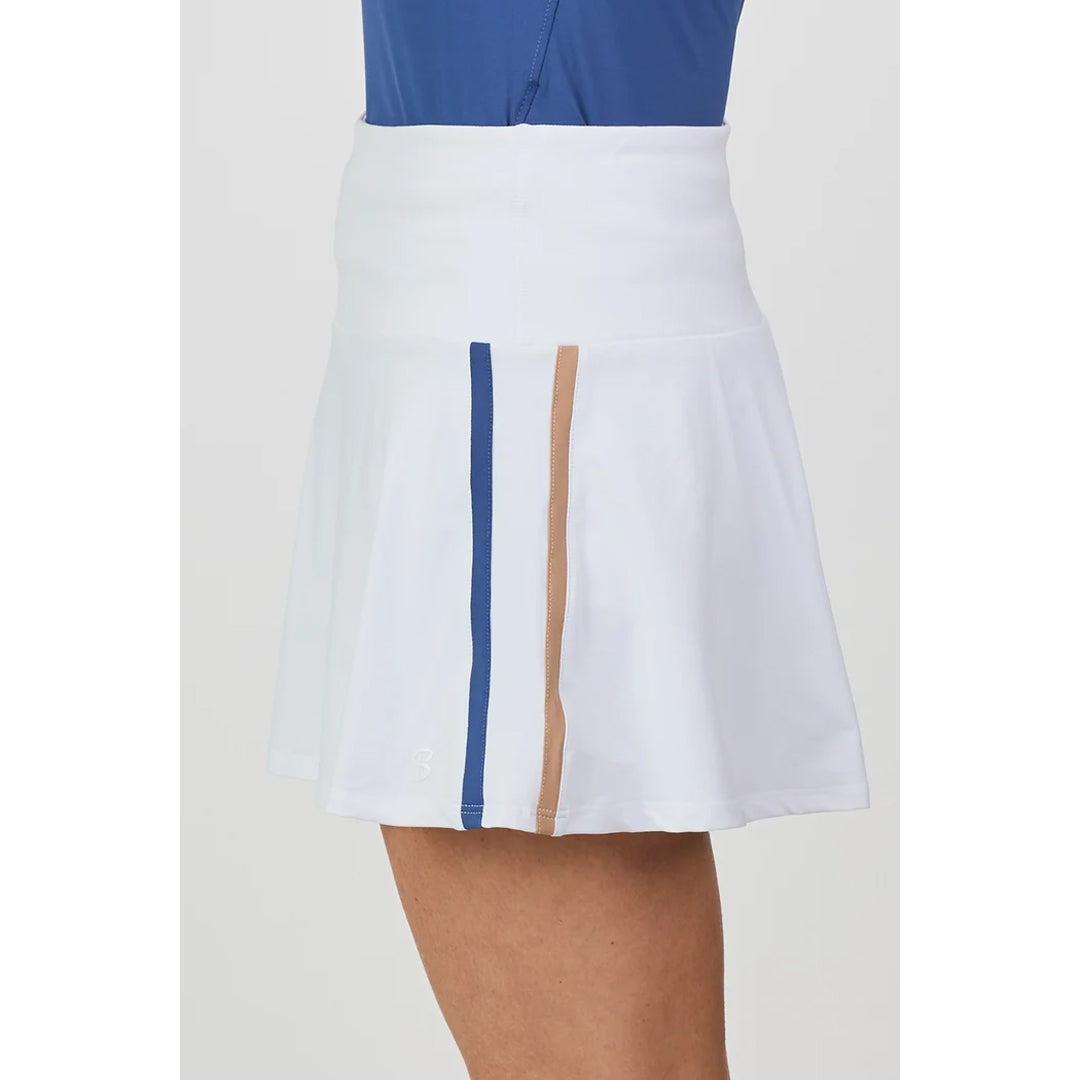 Sofibella Women's Style Icons 14" Skort - White/Twilight