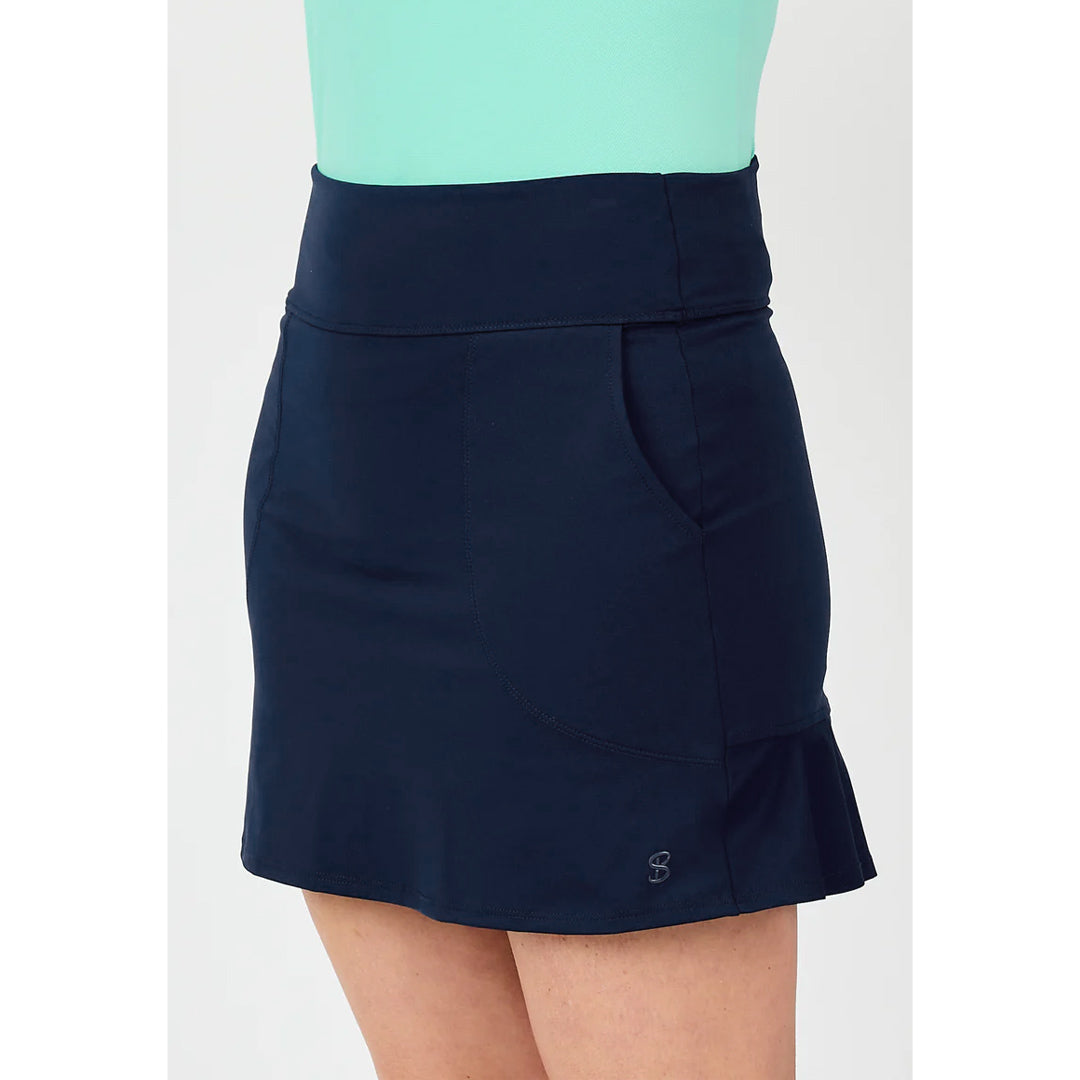 Sofibella Women's UV Staples 15" Skort - Navy