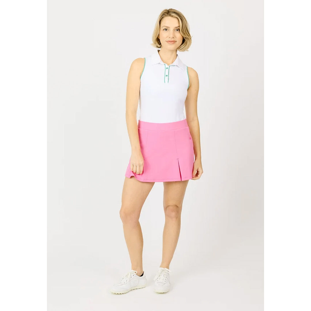 Sofibella Women's Nantucket Flex Rib 16" Skort - Preppy Pink