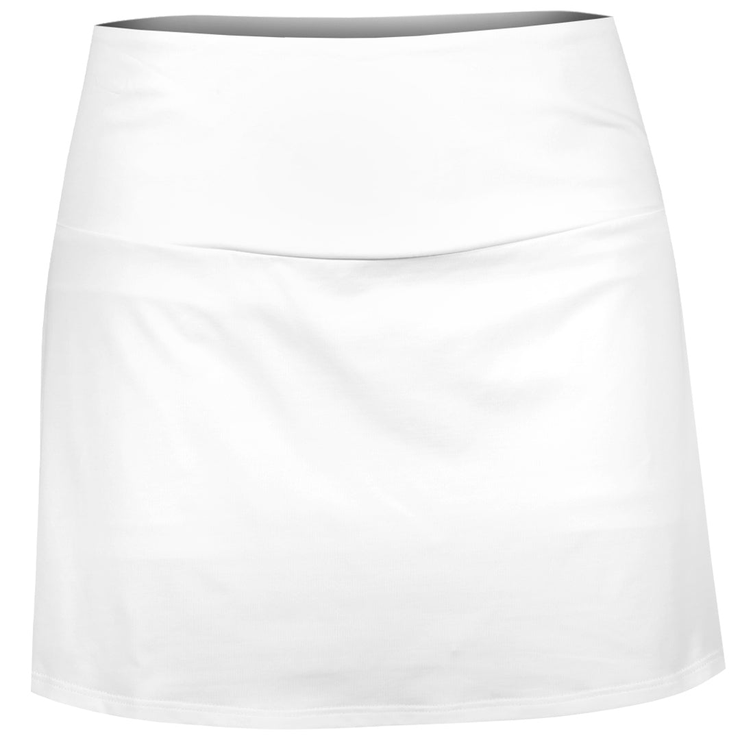 Sofibella Women's White Stripes 14" Pleated Skort - White