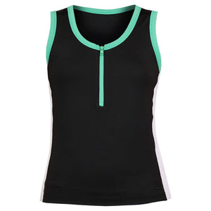 Sofibella Women's Alpine Story Half Zip Tank - Black