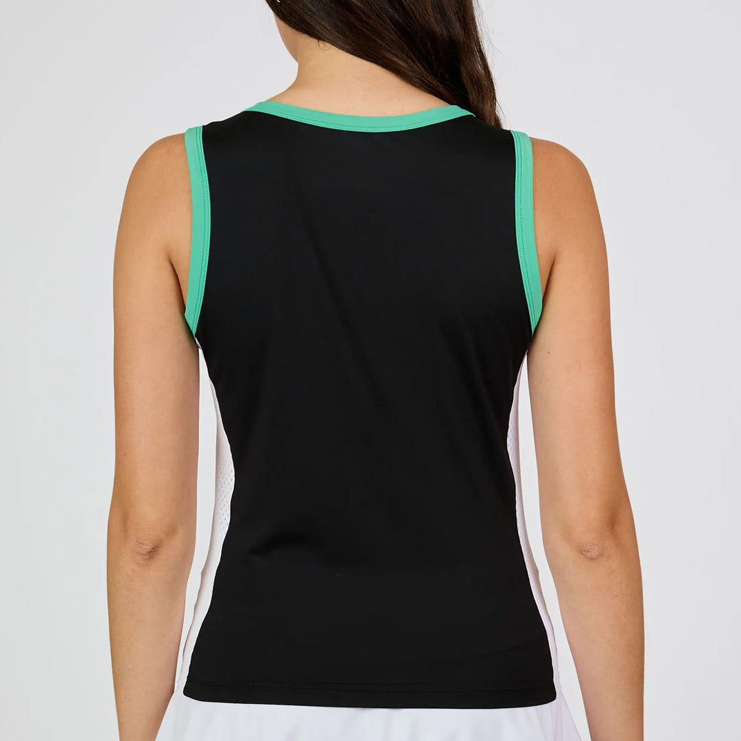 Sofibella Women's Alpine Story Half Zip Tank - Black