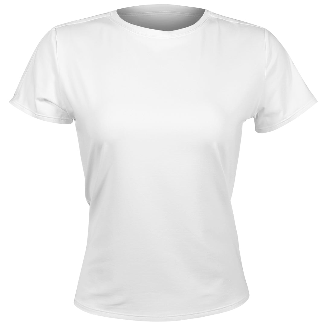 Sofibella Women's White Stripes Short Sleeve Tee - White