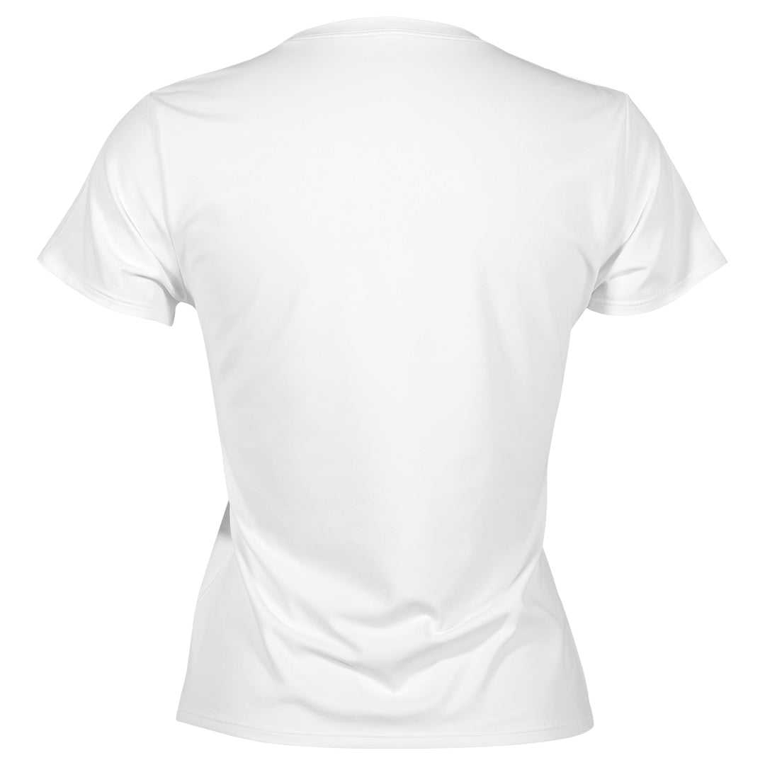 Sofibella Women's White Stripes Short Sleeve Tee - White