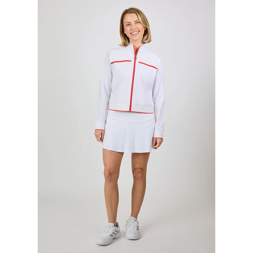 Sofibella Women's Viva Hibiscus Jacket - White/Hibiscus