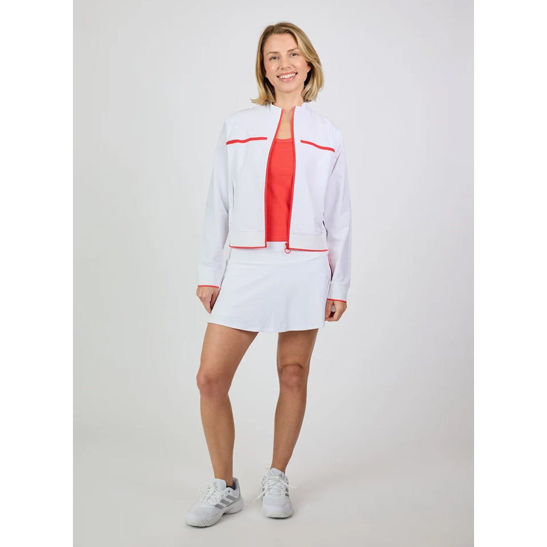 Sofibella Women's Viva Hibiscus Jacket - White/Hibiscus