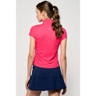 Lija Women's The One To Beat Sly Zip Mock - Pink Raspberry