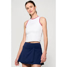 Lija Women's The One To Beat Varsity Tank - White/Multi