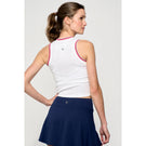 Lija Women's The One To Beat Varsity Tank - White/Multi