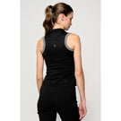 Lija Women's Holiday 25' Slice Sleeveless Polo - Black/White