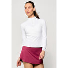 Lija Women's Nolan Mock 1/4 Zip - White