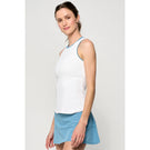 Lija Women's In Full Swing Gracey Tank - White