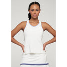 Lija Women's Causing A Racquet Ladder Tank - White/Iris